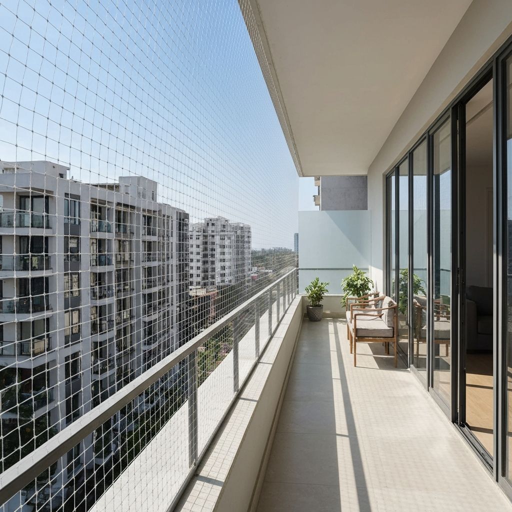 Professional bird netting installation